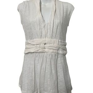Anthropologie Postcard White Top Size S